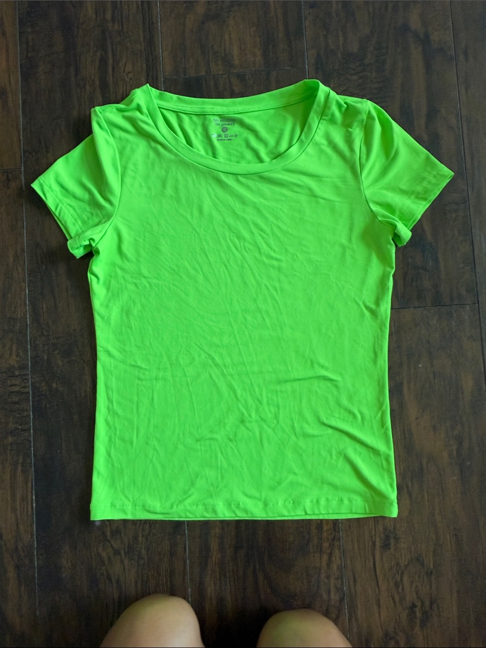Women's Neon Green Short Sleeve Crewneck Tee